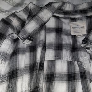 Two aeo xl boyfriend fit flannels